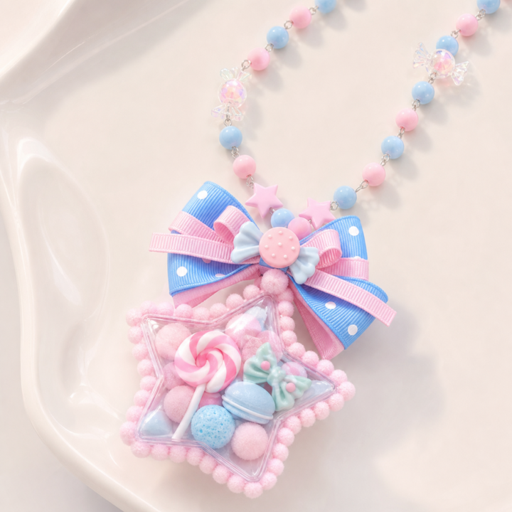 Candy Heart Bead Necklace